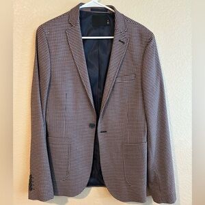 ASOS Men's Houndstooth Blazer in Black and White